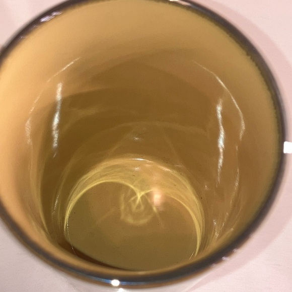 Floral boho tea cup / Mug NWT green / white ceramic - Picture 6 of 9